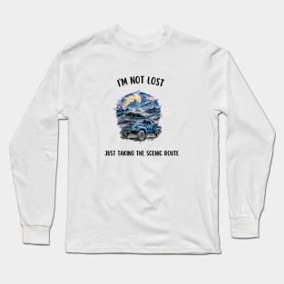 Truck Funny Road Farmer Landscape Mountain Agriculture Long Sleeve T-Shirt
